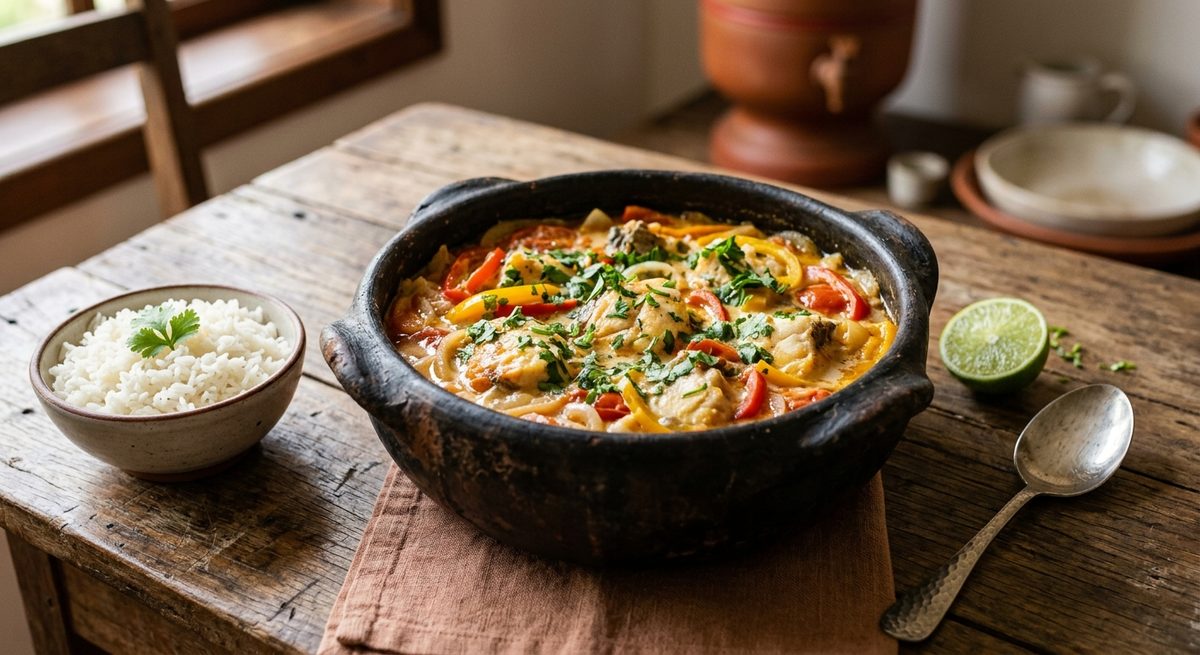 Brazilska moqueca s ribom i paprikama
