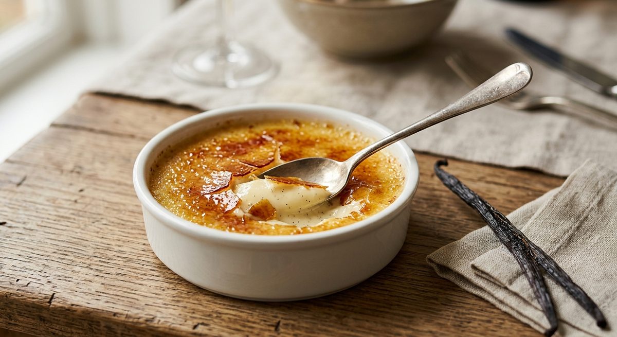 Crème brûlée s karamel korom