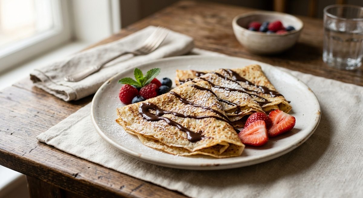 Francuski crepes s voćem i sirupom