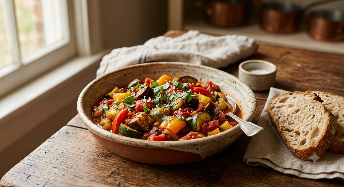 Francuski ratatouille od povrca u tavi