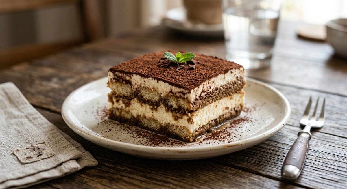 Klasični talijanski tiramisu s kakaom