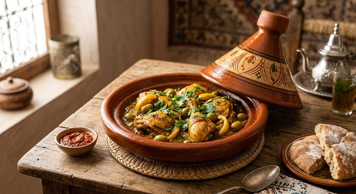 Marokanski tagine s piletinom i limunom