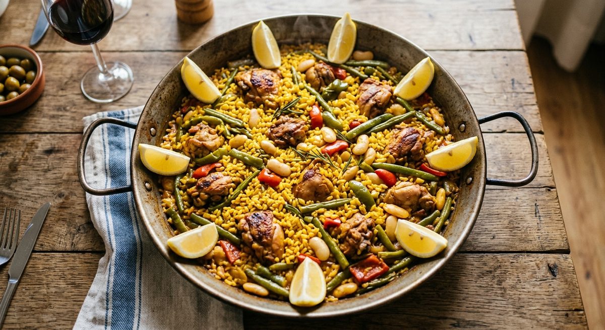 Španska paella s plodovima mora